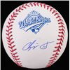 Image 1 : Chipper Jones Signed 1995 World Series Logo Baseball (JSA COA)