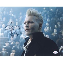 Johnny Depp Signed "Fantastic Beasts And Where To Find Them" 11x14 Photo (PSA COA)