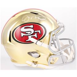 Joe Montana Signed San Francisco 49ers Full-Size Chrome Speed Helmet (Beckett COA)