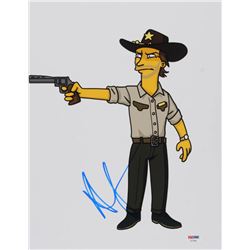Andrew Lincoln Signed "The Simpsons" 11x14 Photo (PSA COA)