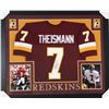 Image 1 : Joe Theismann Signed 35x43 Custom Framed Jersey Inscribed "83 MVP" (JSA COA)