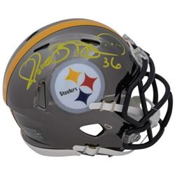 Jerome Bettis Signed Pittsburgh Steelers Chrome Mini Helmet (Fanatics Hologram)