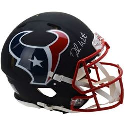 Deshaun Watson Signed Houston Texans Custom Matte Black Full-Size AuthentIic On-Field Speed Helmet (