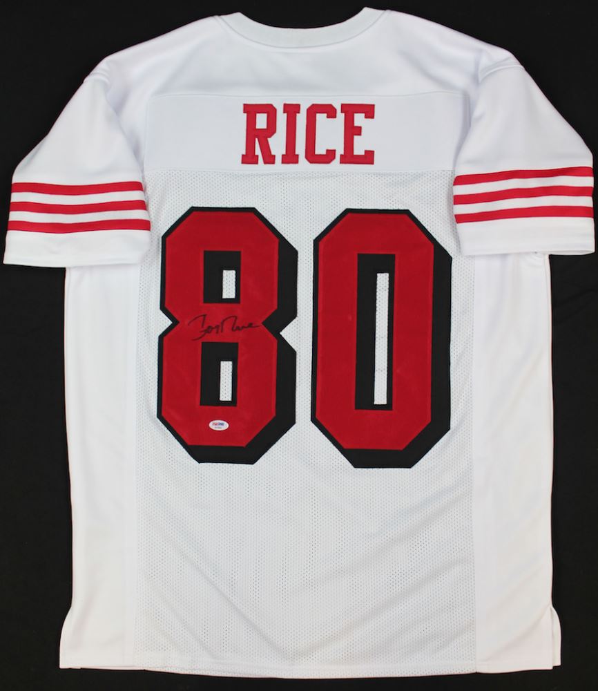jerry rice signed jersey