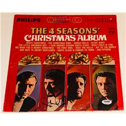 Frankie Valli Signed "The Four Seasons' Christmas Album" Vinyl Record Album (PSA COA)