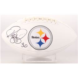 Jerome Bettis Signed Pittsburgh Steelers Logo Football (JSA COA)