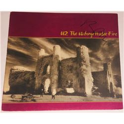 Bono Signed "The Unforgettable Fire" Vinyl Album Cover (PSA COA)