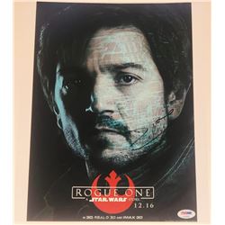 Diego Luna Signed "Rogue One: A Star Wars Story" 11x14 Photo (PSA Hologram)