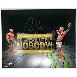 Conor McGregor Signed UFC "Apologize To No One!" 16x20 Photo (Fanatics Hologram)