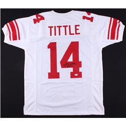 Y. A. Tittle Signed Jersey Inscribed "HOF 71" (JSA COA)
