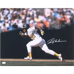 Rickey Henderson Signed Oakland Athletics 16x20 Photo (JSA COA)