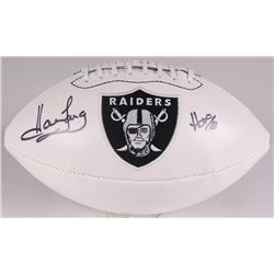 Howie Long Signed Oakland Raiders Logo Football Inscribed "HOF 00" (JSA COA)