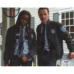 Andrew Lincoln  Danai Gurira Signed "The Walking Dead" 8x10 Photo (PSA Hologram)