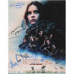 "Star Wars: Rogue One" 11x14 Photo Cast-Signed by (6) with Felicity Jones, Donnie Yen, Alan Tudyk, G