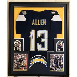 Keenan Allen Signed 34x42 Custom Framed Jersey (Beckett COA)