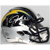 Image 1 : LaDainian Tomlinson Signed San Diego Chargers Chrome Speed Mini Helmet (Radtke COA)