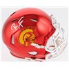 Image 1 : Ronnie Lott Signed USC Trojans Chrome Speed Mini Helmet (Radtke COA)