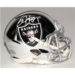 Bo Jackson Signed Oakland Raiders Chrome Speed Mini Helmet (Radtke COA)
