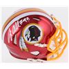 Image 1 : Jonathan Allen Signed Washington Redskins Chrome Speed Mini Helmet (Radtke COA)