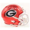 Image 1 : A. J. Green Signed Georgia Bulldogs Chrome Speed Mini Helmet (Radtke COA)