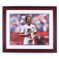 Carli Lloyd Signed Team USA 23x27 Custom Framed Photo Display (PSA COA)