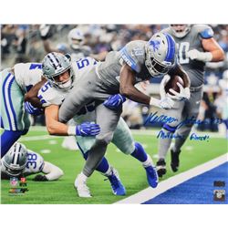 Kerryon Johnson Signed Detroit Lions 16x20 Photo Inscribed "Mo Town's Finest" (Radtke COA)