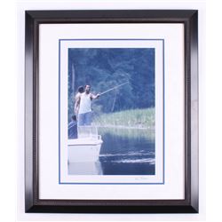 Ken Regan Signed "Hank Aaron" 24x28 Custom Framed Photo (Steiner Hologram)
