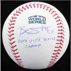 Blake Swihart Signed Official 2018 World Series Baseball Inscribed "2018 World Series Champ" (JSA CO