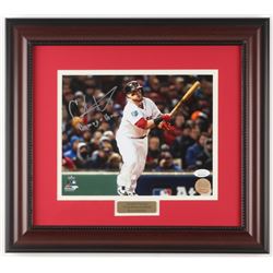 Christian Vazquez Signed Boston Red Sox "2018 World Series" 14.75x16.5 Custom Framed Photo Display I