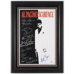 "Scarface" 16.5x22.5 Custom Framed Movie Poster Display Cast-Signed by (11) with Al Pacino, Steven B