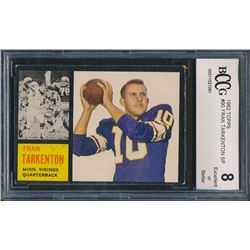 1962 Topps #90 Fran Tarkenton SP RC (BCCG 8)