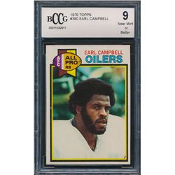 1979 Topps #390 Earl Campbell RC (BCCG 9)