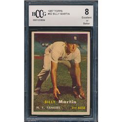 1957 Topps #62 Billy Martin (BCCG 8)