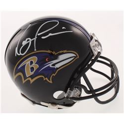 Ray Lewis Signed Baltimore Ravens Mini Helmet (Beckett COA)