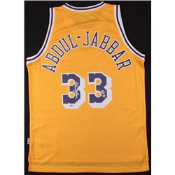Kareem Abdul-Jabbar Signed Jersey Inscribed "HOF 95" (Beckett COA)