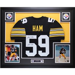 Jack Ham Signed 35x43 Custom Framed Jersey Inscribed "HOF 88" (JSA COA)
