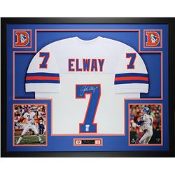 John Elway Signed 35x43 Custom Framed Jersey (JSA COA)