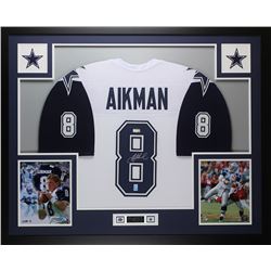 Troy Aikman Signed 35x43 Custom Framed Jersey (Radtke COA)