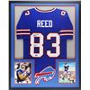 Image 1 : Andre Reed Signed 34x42 Custom Framed Jersey Inscribed "HOF 14" (Radtke COA)