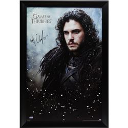 Kit Harington Signed  Game of Thrones  28x40 Custom Framed Poster Display (Radtke COA)