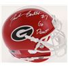 Image 1 : Deandre Swift Signed Georgia Bulldogs Mini Helmet Inscribed "Go Dawgs" (JSA COA)