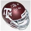 Image 1 : Jace Sternberger Signed Texas AM Aggies Mini-Helmet Inscribed "Gig EM" (JSA COA)