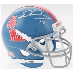 Evan Engram Signed Ole Miss Rebels Mini Helmet (JSA COA)