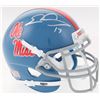 Image 1 : Evan Engram Signed Ole Miss Rebels Mini Helmet (JSA COA)