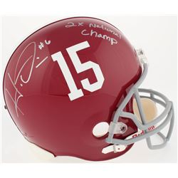 Ha Ha Clinton-Dix Signed Alabama Crimson Tide Full-Size Helmet Inscribed  2x National Champ  (Clinto
