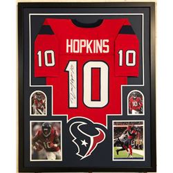 DeAndre Hopkins Signed 34x42 Custom Framed Jersey (JSA COA)