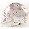 Image 1 : Alabama Crimson Tide Modern Greats Chrome Full-Size Helmet Signed by (20) with Mark Ingram Jr., Derr