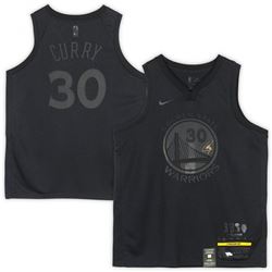 Stephen Curry Signed Golden State Warriors Nike Black MVP Jersey (Fanatics Hologram)