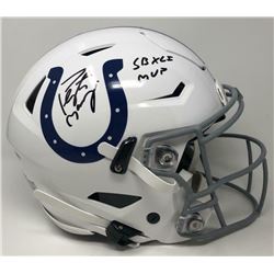 Peyton Manning Signed Indianapolis Colts Full-Size Authentic On-Field SpeedFlex Helmet Inscribed "SB