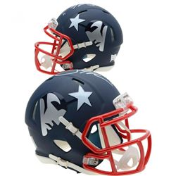 Julian Edelman Signed New England Patriots AMP Speed Mini Helmet (Fanatics Hologram)
